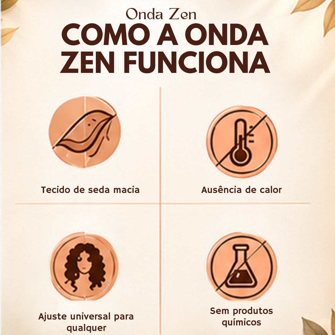 Onda Zen™ — Cachos Perfeitos Sem Danificar os Fios