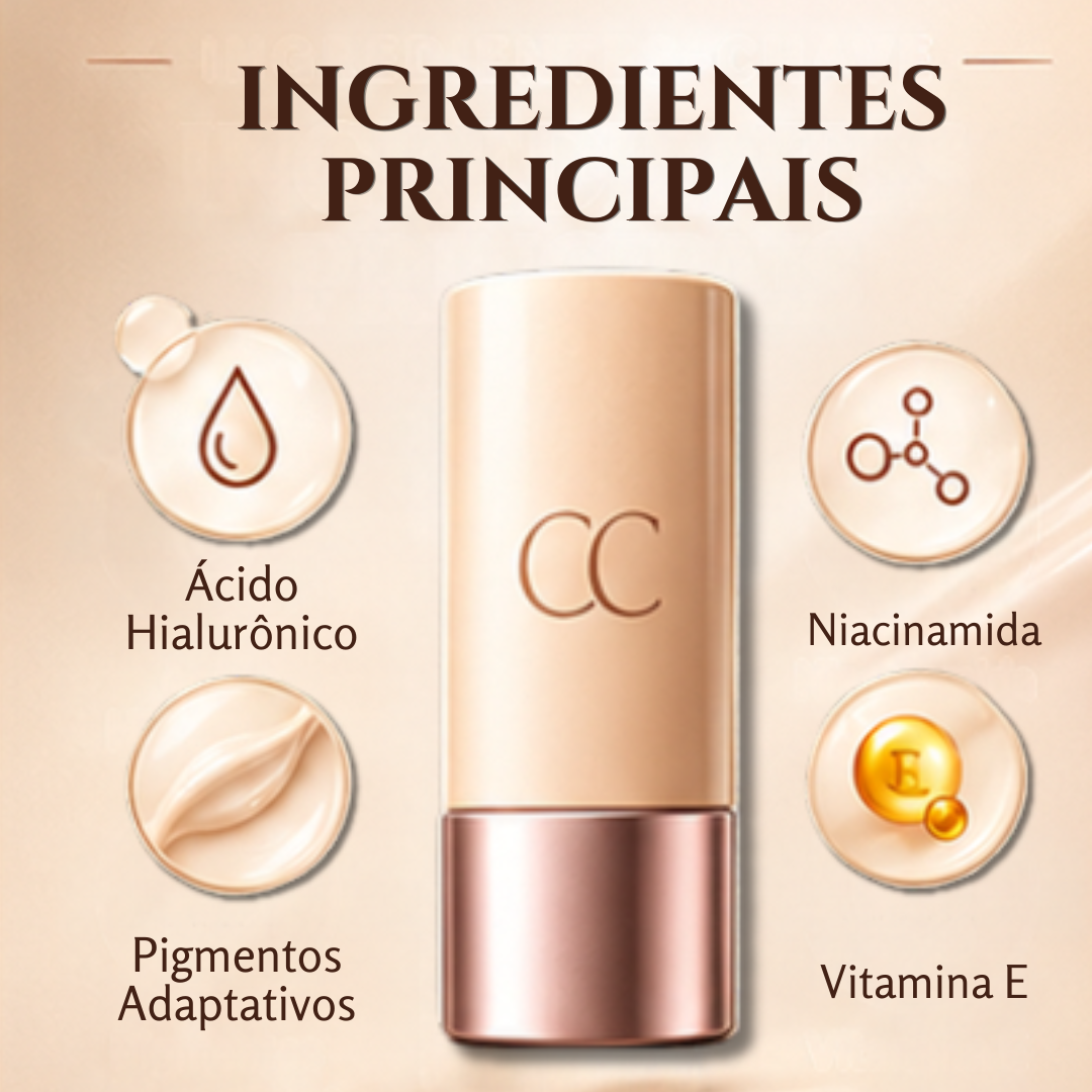 Base Ela™ CC sérum tonalizante corretor de cor