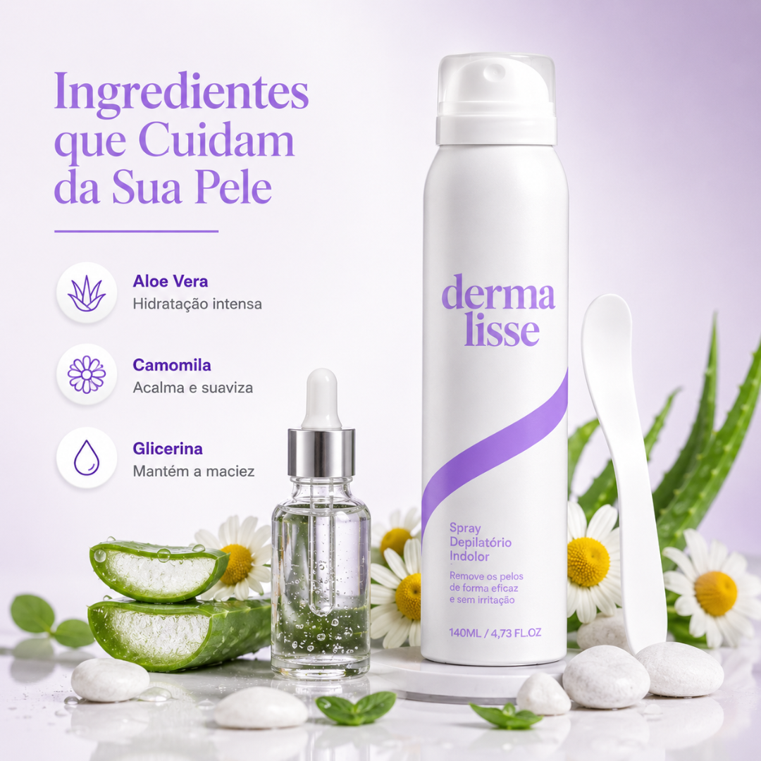 Dermalisse™ Spray Depilatório Indolor