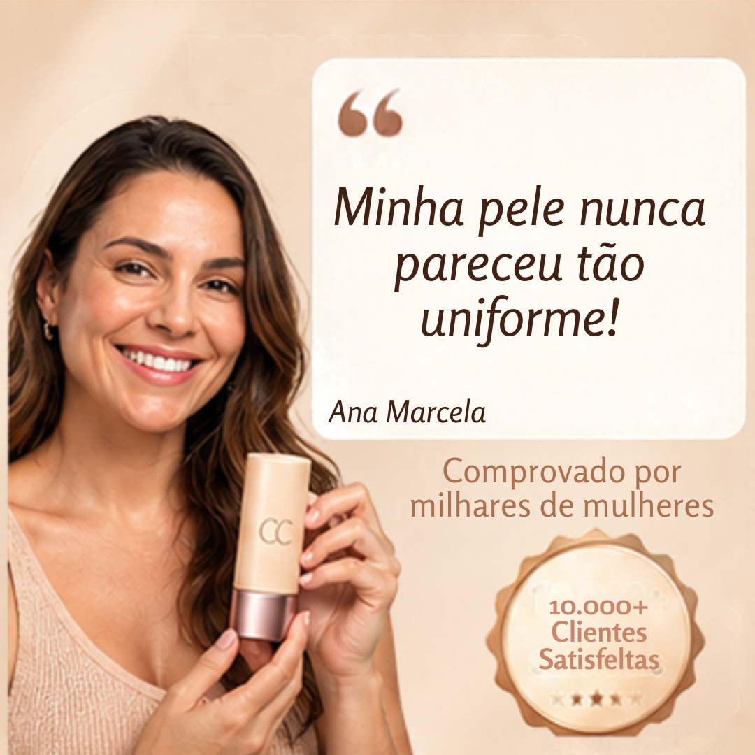Base Ela™ CC sérum tonalizante corretor de cor