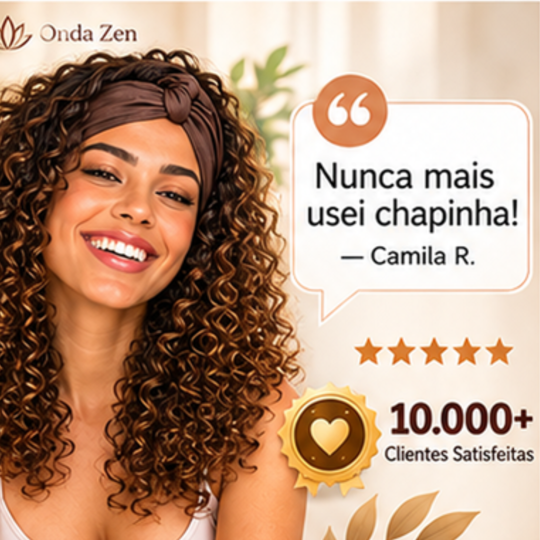 Onda Zen™ — Cachos Perfeitos Sem Danificar os Fios