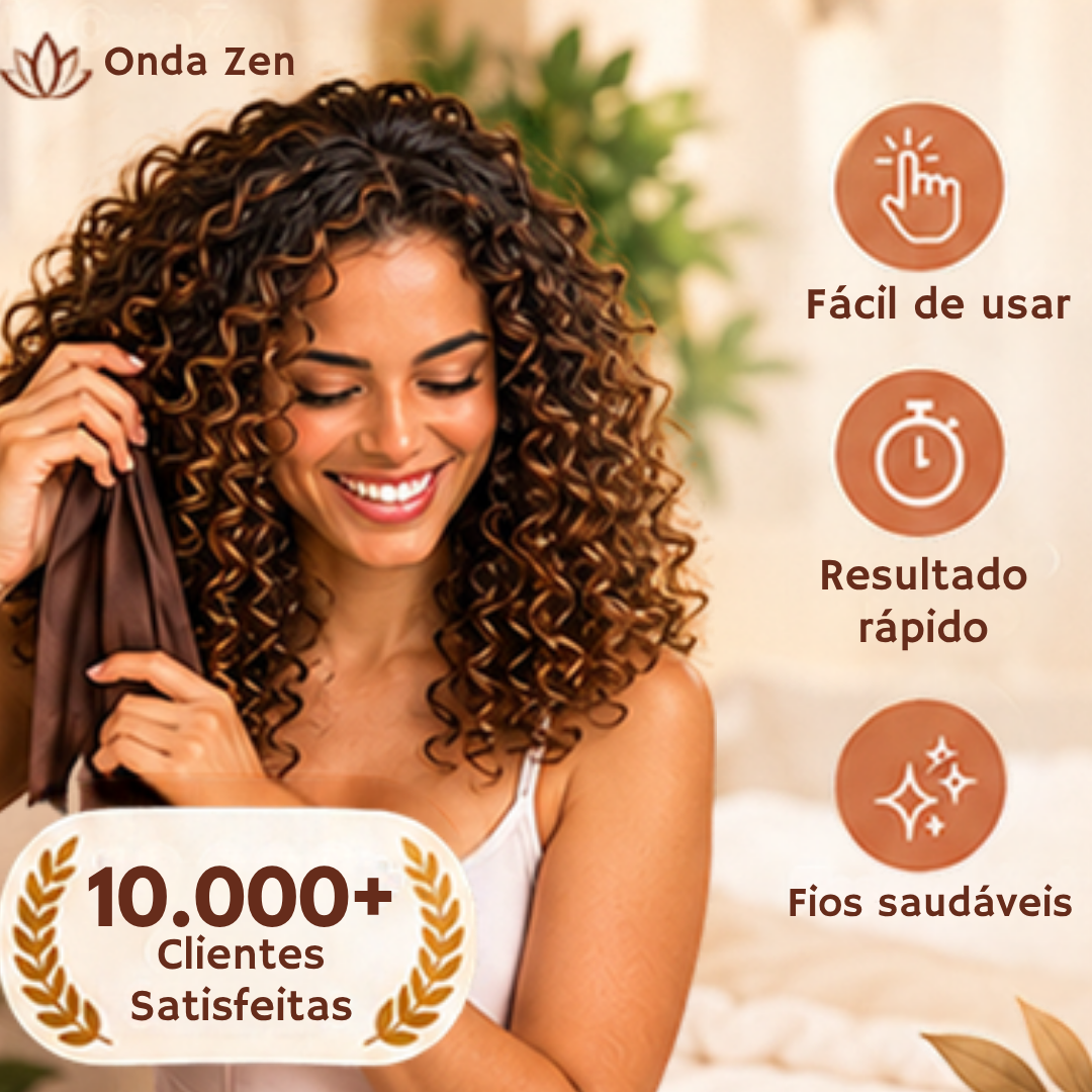 Onda Zen™ — Cachos Perfeitos Sem Danificar os Fios