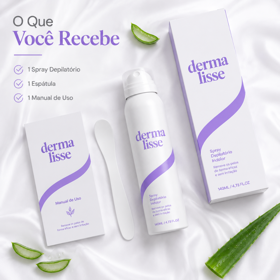 Dermalisse™ Spray Depilatório Indolor
