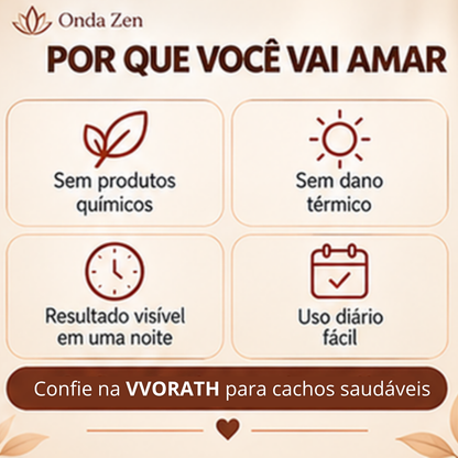 Onda Zen™ — Cachos Perfeitos Sem Danificar os Fios