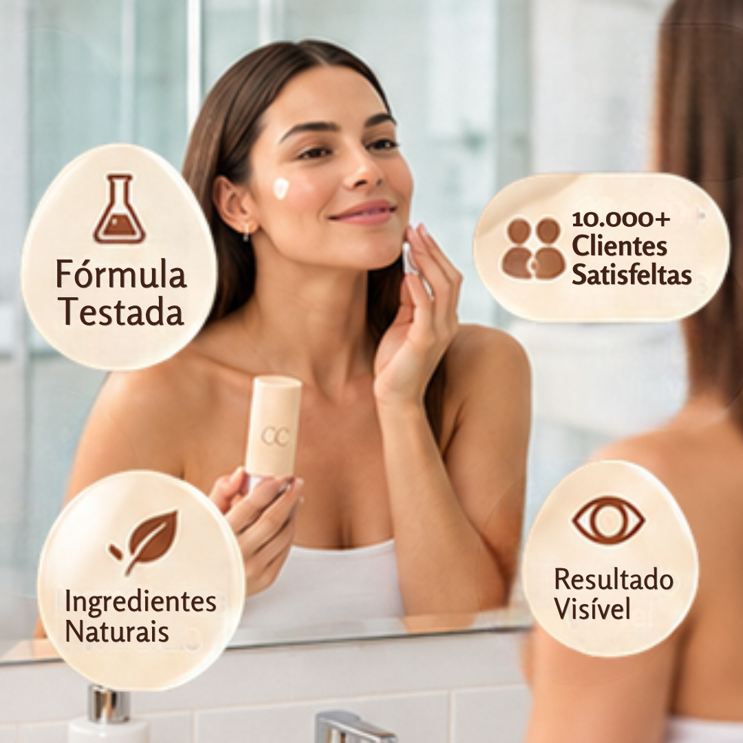 Base Ela™ CC sérum tonalizante corretor de cor