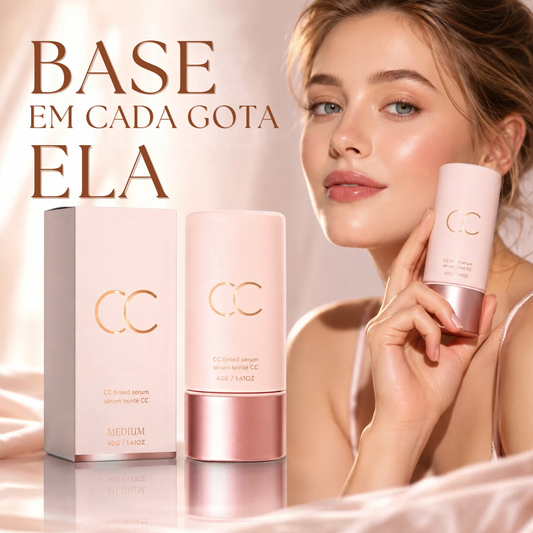 Base Ela™ CC sérum tonalizante corretor de cor
