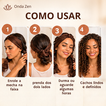 Onda Zen™ — Cachos Perfeitos Sem Danificar os Fios