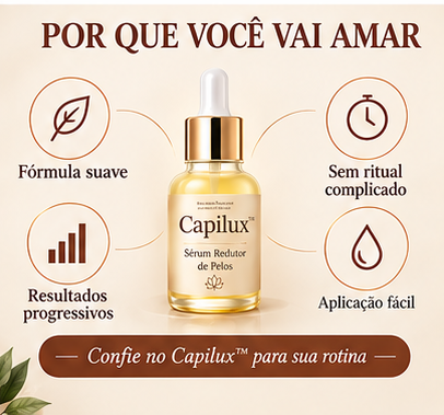 Capilux™ — Sérum Redutor de Pelos Telocapil™