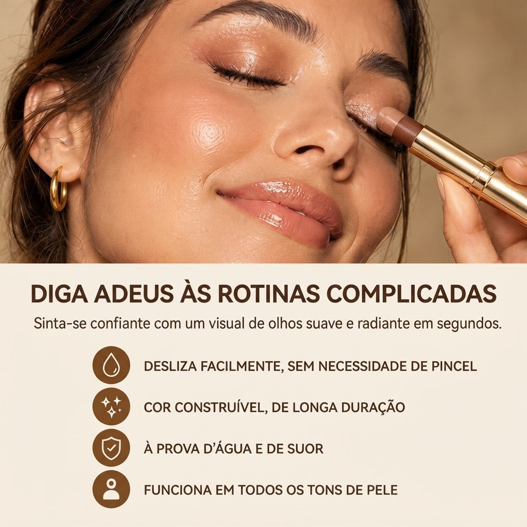 Trio Stick™ — 3 Cores em 1 Deslize para um Olhar Perfeito em Segundos
